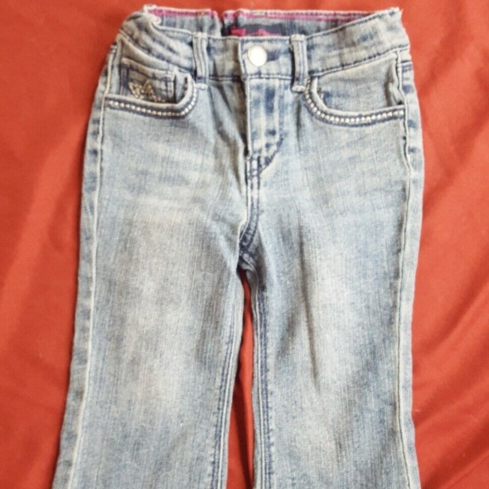 Baby Girl's My First Levis Flare Elastic Denim Jeans Size 18 Months